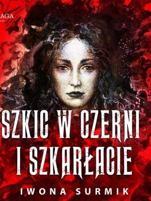 Szkic w czerni i szkarłacie