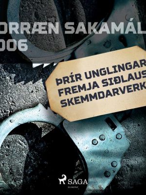 Èrír unglingar fremja siðlaus skemmdarverk